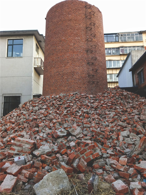 哈尔滨砖块烟囱高空拆除公司